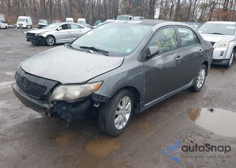 2009 Toyota Corolla S из США, поврежденный, VIN 2T1BU40E19C074661
